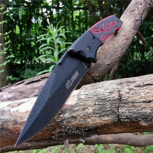 Folding Knife 8Cr13Mov Blade G10 Handle Fishing Knives W/waist Clip Good for Hunting Camping Survival Outdoor and Everyday Carry