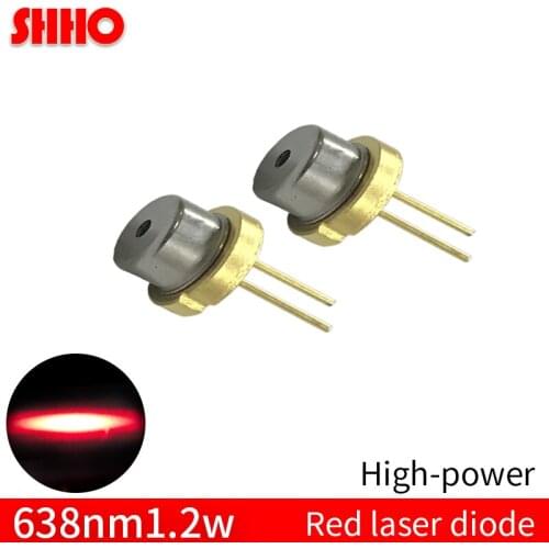 Performance stability high power and quality TO5/9mm 2.5V 638nm 1.2w red laser diode 1200mw laser semiconductor electronic part