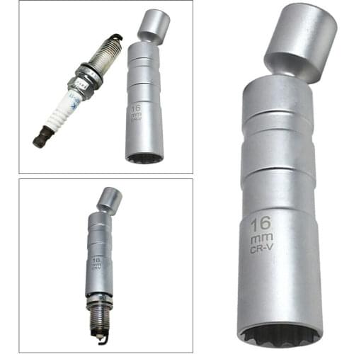 Magnetic Spark Plug Sleeve Socket Universal 16mm Point Remover Wrench Car Removal Tool 12 Angle Thin Wall Repair Tool