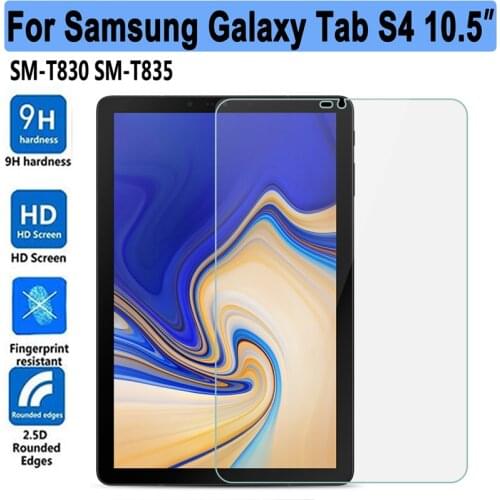 9H Tempered Glass For Samsung Galaxy Tab S4 10.5 SM-T830 SM-T835 10.5'' Tablet Screen Protector For T830 Protective Film Glass
