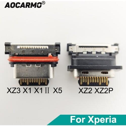 Aocarmo Type-C USB Charging Charger Port For Sony Xperia XZ2 XZ2P Premium XZ3 X1 X5 X1Ⅱ X1II Flex Cable Dock Connector