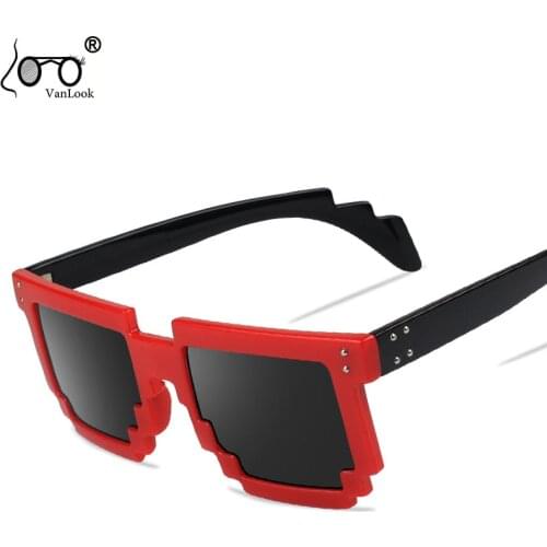VANLOOK Sunglasses Women 2020 Pixel Points for Mens Fashion Glasses Black Red