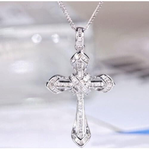 Women Lady Simple Love Cross Pendant Choker Chain Necklace Charm Beach Rhinestone Jewelry choker Christmas gift necklace
