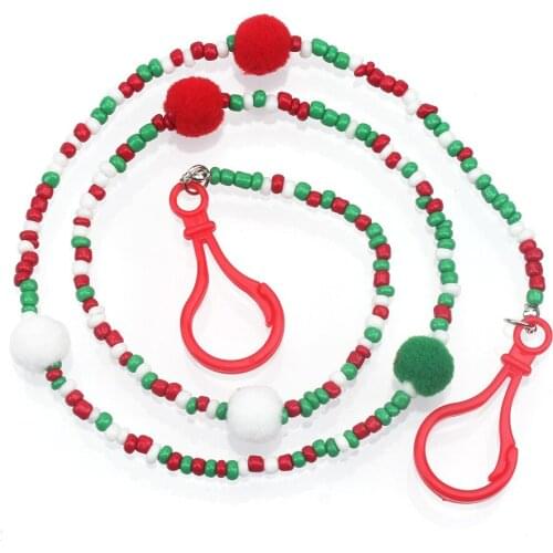 1PC New Fashion Unisex Anti-lost Acrylic Beaded Chain Face Mask Lanyards Reading Glasses Chain Neck Straps Mask Cord Holder