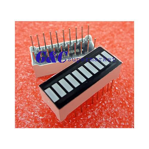 2PCS 10 Segment Digital Green LED Bar Graph Display Ultra Bright