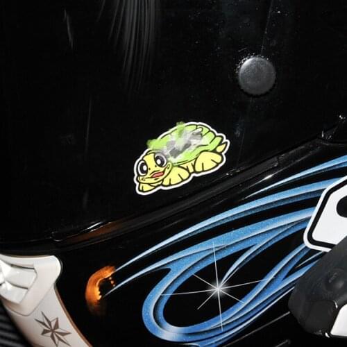 2pcs Car Styling Stickers Lucky Tortoise Helmet Visor Motorcycle Oil Tank Body Decals