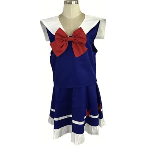 2017 D.VA Hana Song Sailor Suit Uniform Cosplay Costume Outfit Dress Gown