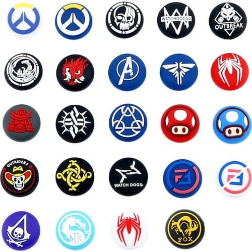25models 100pcs For PS5 PS4 PS3 Thumb Grip Caps For XBOX ONE 360 Switch Pro NS Controller Joystick Cap Silicone Rubber Cover