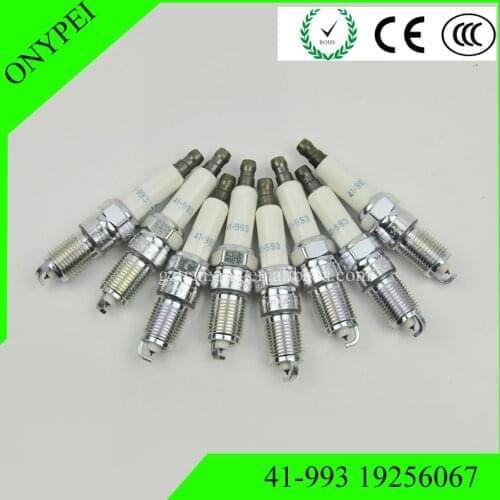 4-8pcs/lot 41-993 19256067 Iridium Spark Plugs 41993 41 993 For CADILAC CHEVROLET GMC