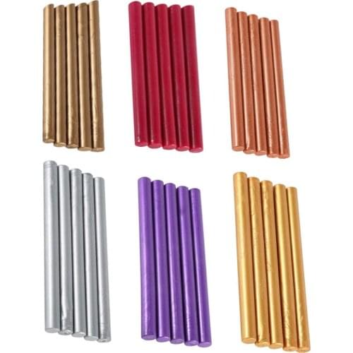 5Pcs/Set Vintage Sealing Wax Sticks For Wedding Invitations Cards Envelopes Wine Packages Gift Wrapping