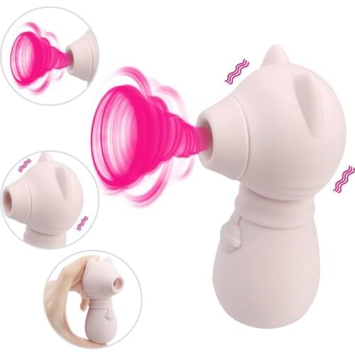 7 Speed Clitoris Stimulator Sex Toys for Women G Spot Vibrator Dildo Oral Blowjob Clit Nipple Sucker Sucking Vibrator