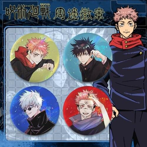 COSTAR Hot Anime Jujutsu Kaisen Itadori Yuji Fushiguro Gojo Satoru Ryomensukuna Anime Badge Bag Ornaments
