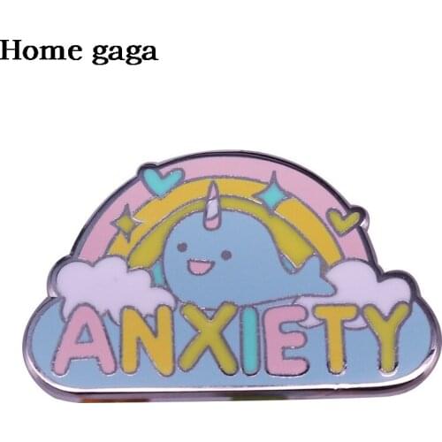 D3397 Homegaga Cute Brooches Pins Fashion Hard Enamel Metal Pins Denim Clothes Badges Pins Gifts for Friend