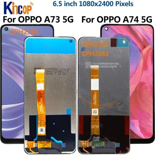 For Oppo A73 5G LCD touch panel glass Display Screen Touch scren Digitizer Assembly For Oppo A73 5G LCD CPH2161 display