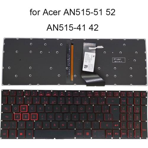 Backlit keyboard BR/Brazil Brazilian laptop keyboards pc for Acer Nitro 5 AN515 51 AN515-52 AN515-41 AN515-53 AN515-42 IV5T-A50B