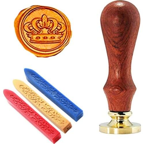 Crown Wax Seal Stamp Custom Crow Sealing Wax Stamp Kit Crow Wax Stamp Set Personalized Wedding Anniversary Invitation Seal Stamp