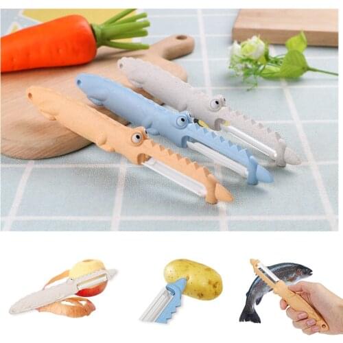 Crocodile Sharp Cutter Slicer Peeler Vegetable Peeler Knife Carrot Potato Fruit Shred Grater Ceramics Peeler Zester Kitchen Tool