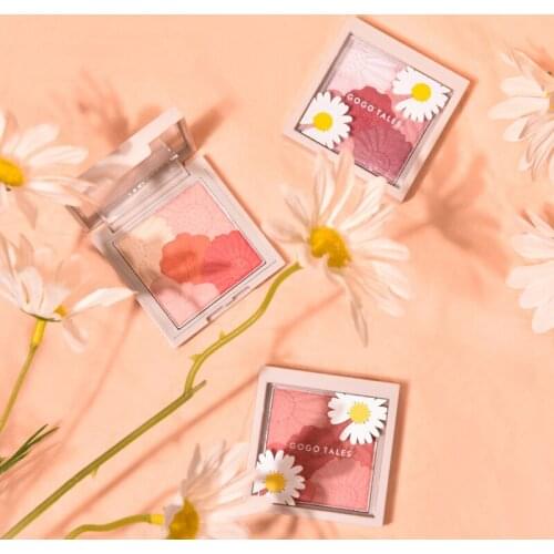 Petal Matte Blush Vitality Girl Natural Repair Blush Rouge Brighten Skin Silky Touch Easy To Wear Pigmented Face Makeup TSLM1