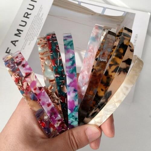 New Women Elegant Non-slip Brown Leopard Print Headband Casual Plastic Headband Head Hoop Hair Band Girls Hair Accessories