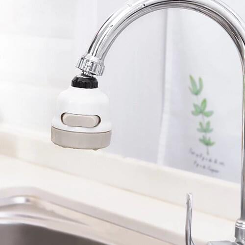 New 360° Swivel Faucet Tap Aerator Diffuser Nozzle Faucet Splash-Proof Filter 3 Gear Faucet Sprayer Head Kitchen Accessories