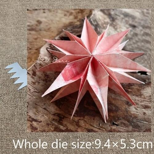 New Design Craft Metal Cutting Die die cuts Folding star flower decoration scrapbook Album Paper Card Craft Embossing die cuts