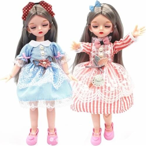12 Inch Doll Dress Princess Clothes Suit for 1/6 BJD Dolls Accessories DIY Fashion Dress Up Toys for Children Girls