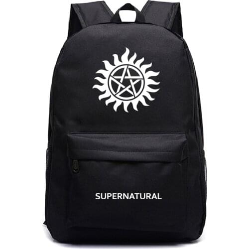 Mochila Supernatural Backpack For Boys Girls School Bagpacks Kids Casual Bookbag Teens Hiking knapsack Men Women Laptop Rucksack