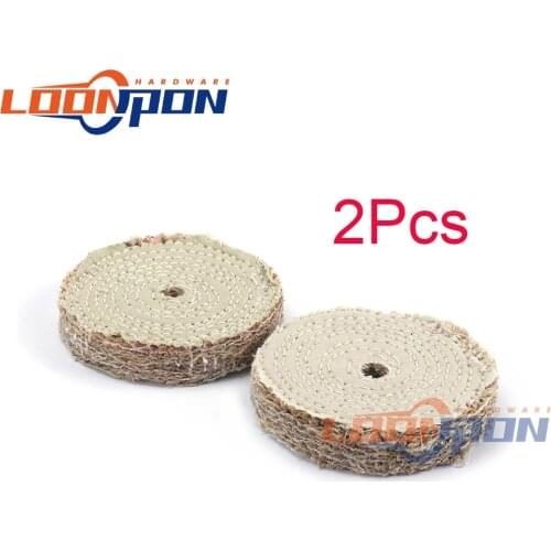 Sisal Buffing Wheel Stainless Steel Metal Polishing Abrasive Tools for Metal and Aluminum 2Pcs