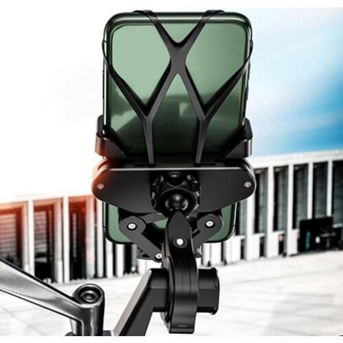 Universal Bicycle Mobile Phone Holder Aluminum Alloy Phone Stand for Bicycles Motorcycles Electric Bikes For iPhone Samsung