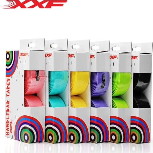 XXF bicycle handlebar tape GEL EVA cycling road bike handlebar tape fixed gear straps end accessories ultralight 65g 2M*3CM*2mm