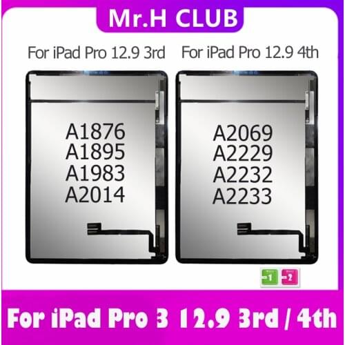 For iPad Pro 12.9" 3rd 4th Gen 2018 A1876 A1895 A2014 A1983 / 2020 A2229 A2069 A2232 A2233 LCD Display Touch Screen Assembly