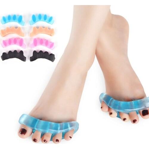 1 Pair Soft Silicone Foot Care Gel Bunion Protector Toe Separators Straightener Spreader Correctors Hallux Valgus Correction