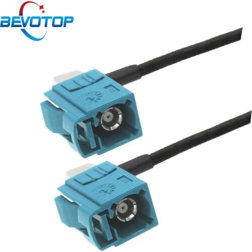 1PCS Fakra Z Male to Fakra Z Female 90 Degree Jack Car Navigation GPS Antenna Adapter Extension Cable RG174 RF Coaxial Pigtail