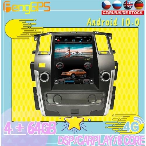 128G Android10 PX6 DSP For Nissan Patrol 2011 - 2018 Car DVD GPS Navigation Auto Radio Stereo Carplay Multifunction HeadUnit