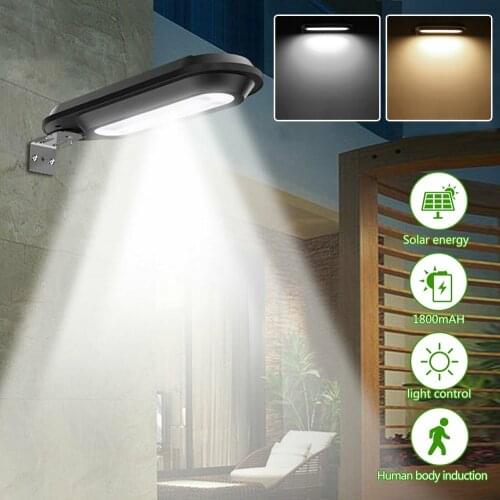 18LED Solar Power Light Outdoor Yard Street Garden Wall Lamp Waterproof Auto Working Dusk to Dawn Lamp ABS 200Lm Lights
