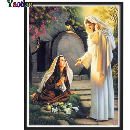 Diamond Embroidery Religious Jesus and Our Lady 5D DIY Diamond Painting Full Square/Round Mosaic Painting Cross Stitch Decor