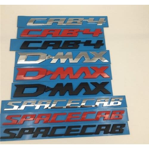 Car Decoration Accessories For Isuzu D-MAX Dmax CAB-4 Cab4 Spacecab Holden Emblem Rear Trunk Tail Letters Logo Decal
