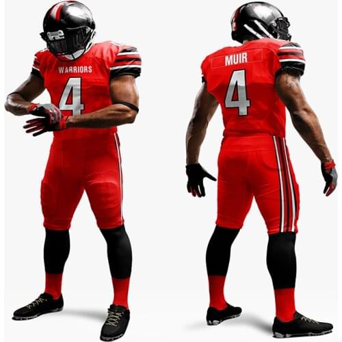 American rugby football uniform set mesh mesh american football jersey sublimation football sets