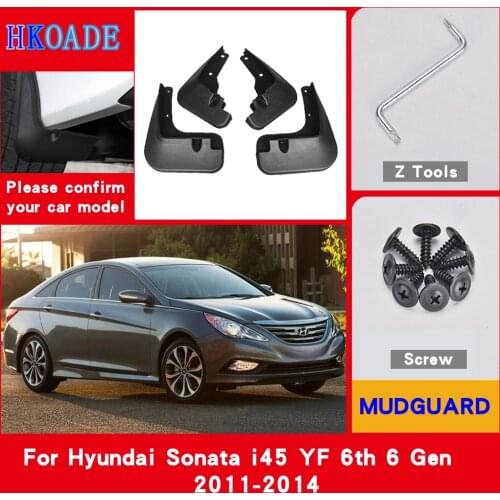 Car Mud Flaps For Hyundai Sonata i45 YF 6th 6 Gen 2011-2014 Mudguards Splash Guards Fender Mudflaps Car Fender Accessories