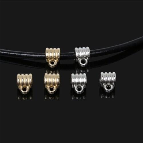 9x12mm 50pcs CCB Pendant Gunmetal Plated CCB Plastic Beads Clip Clasp Bail Beads For Jewelry Making Necklace DIY Jewelry Finding
