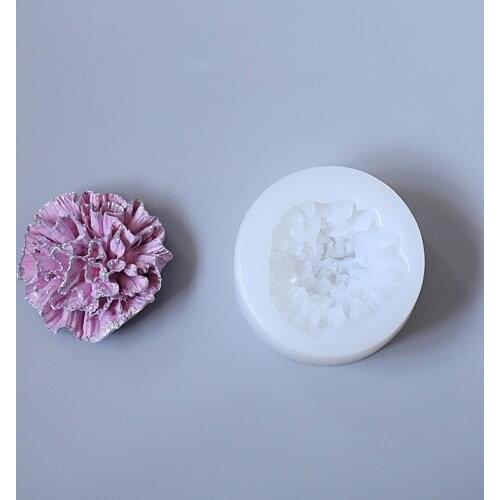 Flower Silicone Soap Mold Aroma Gypsum Silicone Molds Plaster Mould Car Pendant Rubber Mold