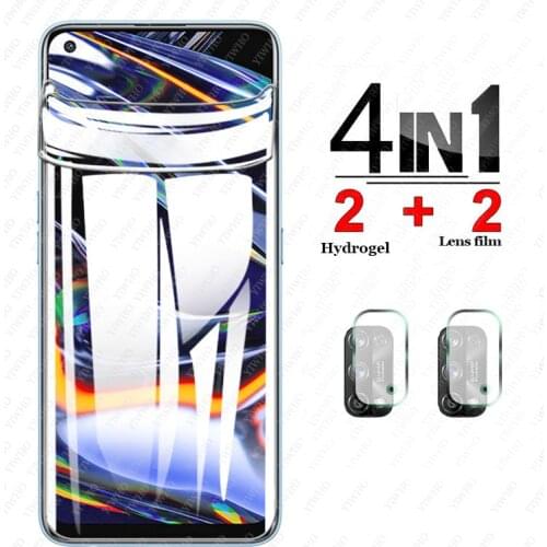 For Oppo Realme 7 Pro Full Cover Screen Protector Hydrogel Film Phone Soft Protective Tempered Glass on Realme 7Pro Camera Lens