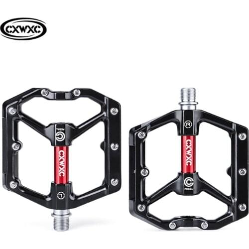 CXWXC Flat Platform Pedals for bicycle Aluminum Bicycle footrest MTB Urban BMX Hybrid Bikes Parts Sealed Bicycle Pedals Bike