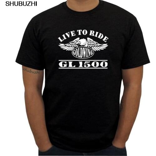 New Summer fashion brand Tee Shirt New Japanese Motorcycle Goldwing GL 1500 GL1500 Motorcycle T-Shirt men Cool T shirt big size