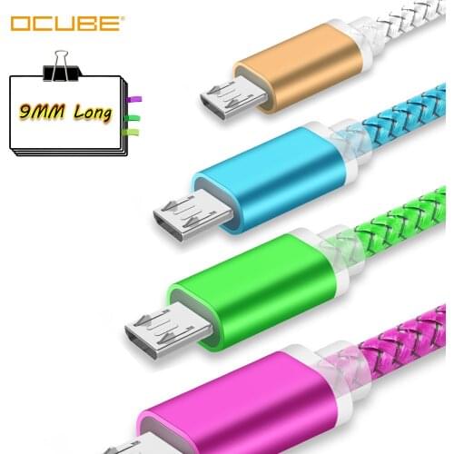 9mm Micro Usb Cable Long Plug Charging Cord Wire For Oukitel K10000 Pro C12 C13 Umidigi A5 A3 Blackview A60 A7 Bv5500 Zoji Z8