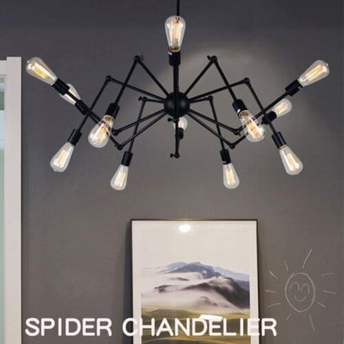 Spider Shape Indoor Pendant Lamps Fashion Minimalist LED Suitable For Dining Table Study Bathroom Living Room Different Size