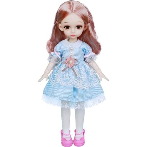 32cm Doll Dress 12'' Doll Clothes Suit Dress and Stockings Clothes Princess Doll Toy for Girl DressupToys
