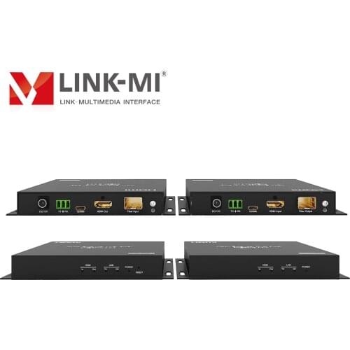 LINK-MI 4K 300m to 60km HDMI Fiber Extender Single Mode Support 4K@60hz YUV4:4:4, HDR, 18Gbps, EDID, No latency, RS232