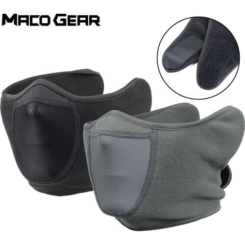 Winter Running Masks Thermal Face Bandana Fleece Ear-Cover Hiking Scarf Snowboard Ski Mask Cycling Sport Neck Warmer Men Women