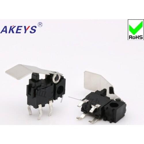 10 pcs KFC-W7-05D Micromotion Limit Switch Game Switch Reset Micromotion Detection Key Two Foot Holes Big Handle